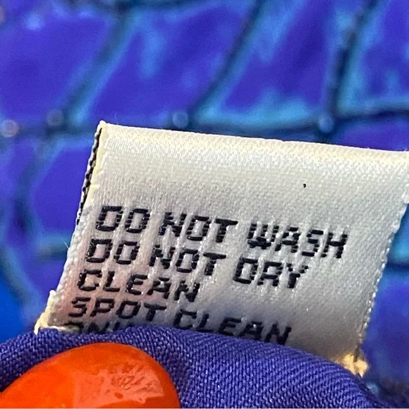 Vintage Laurence Kazer New York Y2K 100% Silk Elegant Blue Beaded Dress Size 3X - Picture 13 of 15